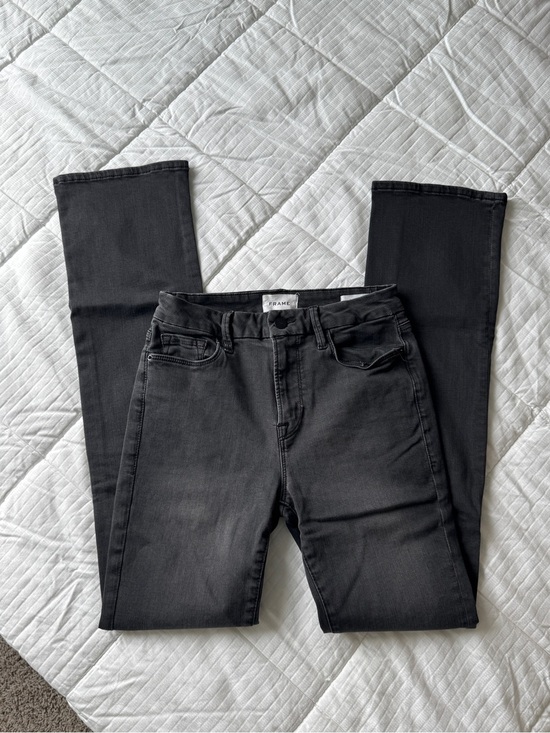 Frame Denim Denim - Frame le mini boot high waisted grey jeans size 29